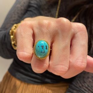 18k turquoise ring
